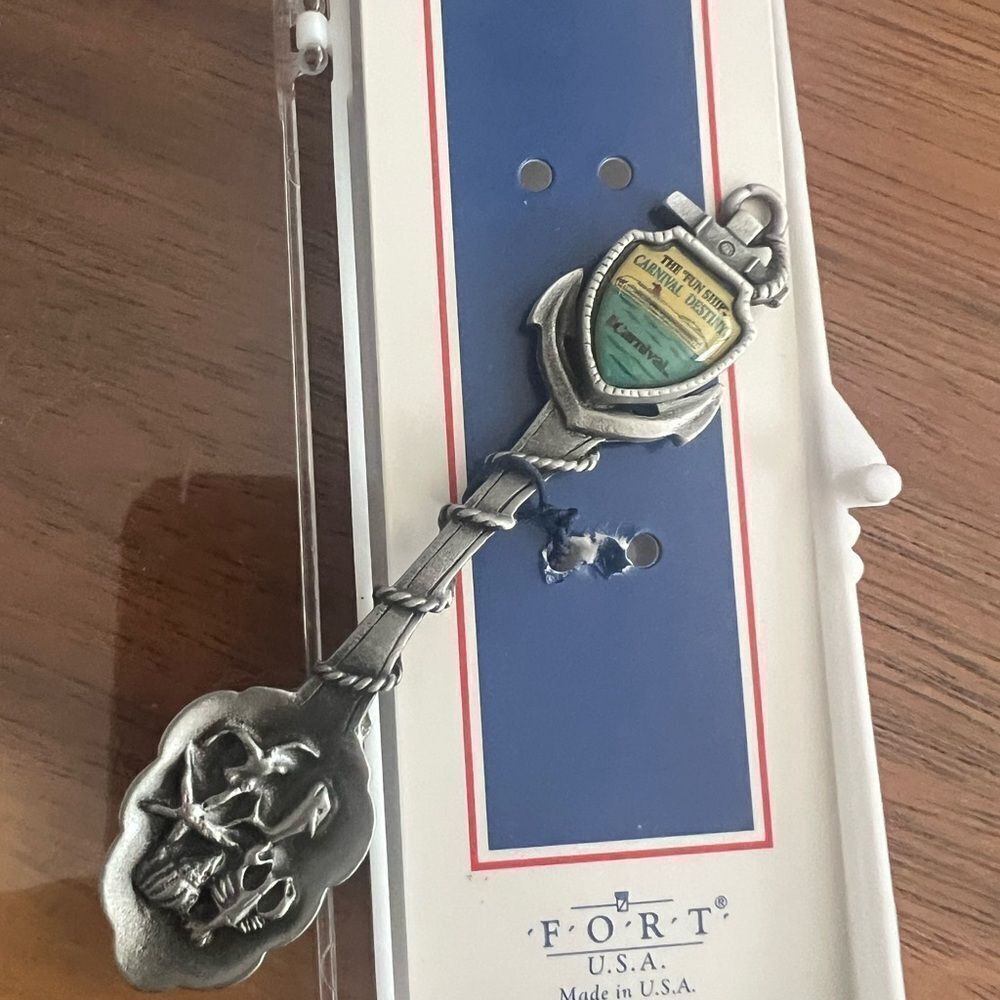 Carnival Cruise vintage The Fun Ship Destiny. Silver Decorative Spoon